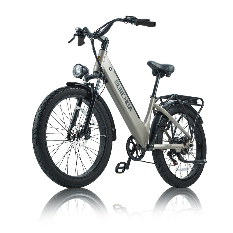BURCHDA AZ26 Step-thru Electric Bike for Adults Commuting Main image