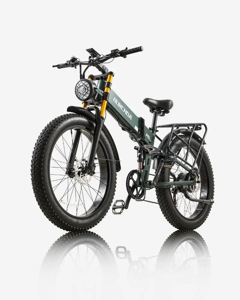 BURCHDA R5 PRO Folding Fat Tire Electric Bike for Adults