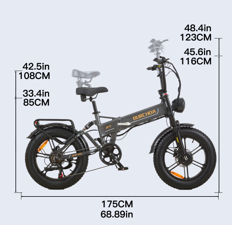 BURCHDA MAX 2000W BURCHDA R7 Dual Motor Electric Bike
