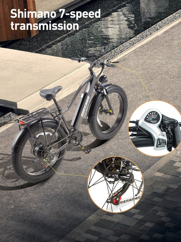 BURCHDA RX20 Fat Tire All Terrain Electric Bike For Adults