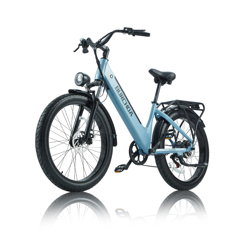 BURCHDA AZ26 Step-thru Electric Bike for Adults Commuting